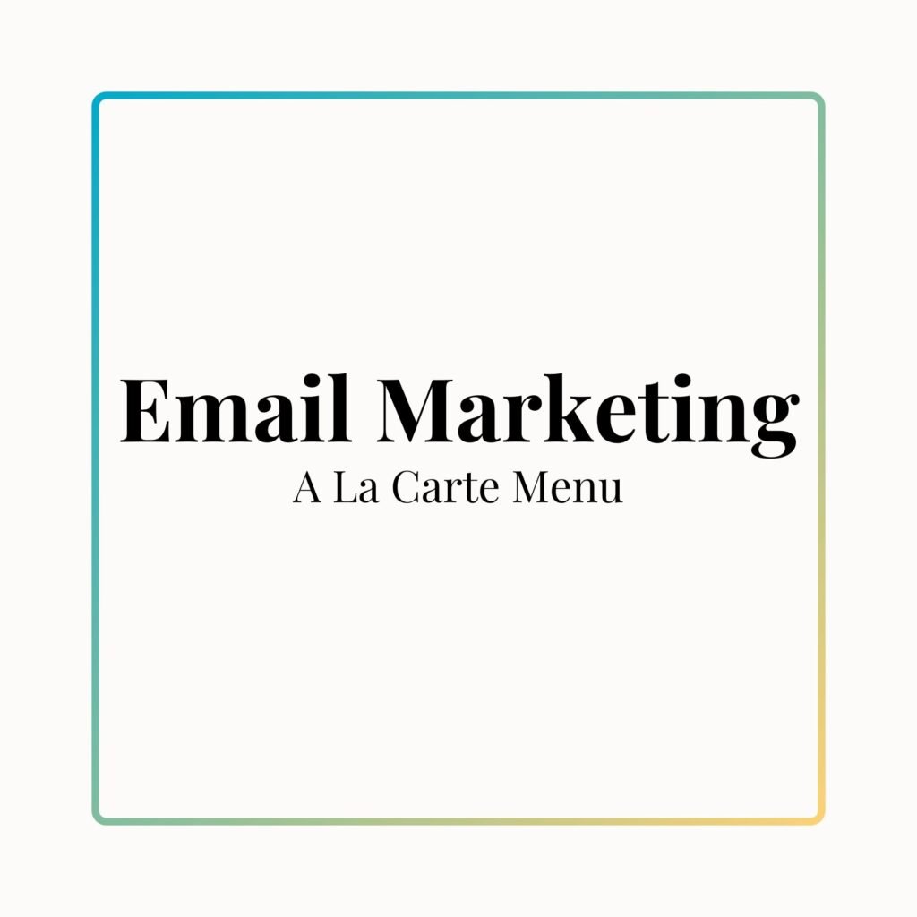 Els A La Carte Menu Email Marketing