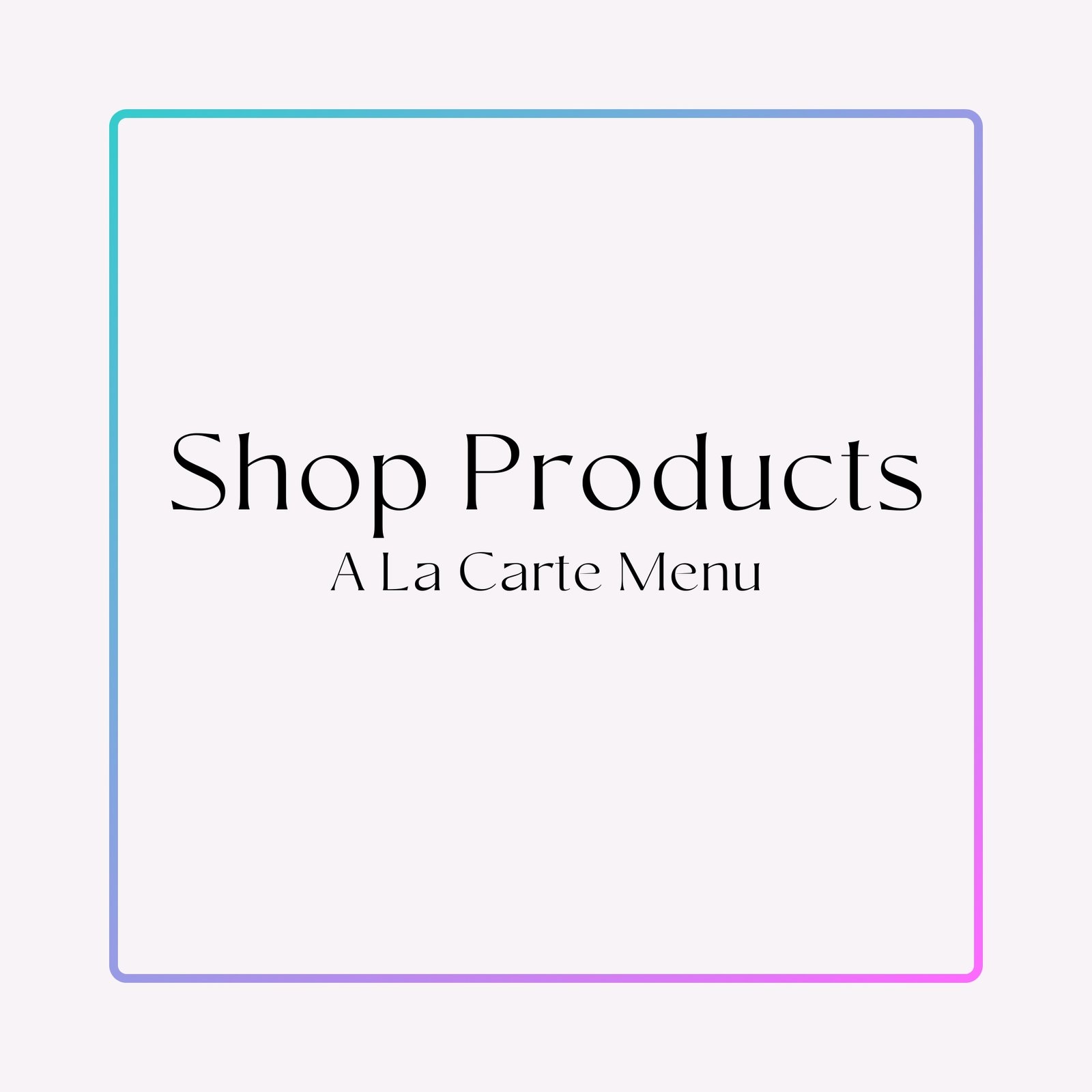 Els A La Carte Menu Shop Products